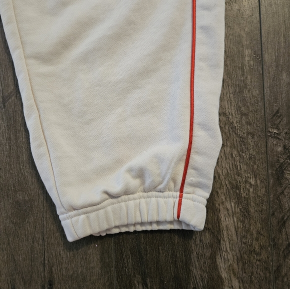 ❌️ Adidas Athletic White & Red Stripe Fleece Jogger Sweatpants - Size 2X NWT ❌️ - Picture 5 of 10